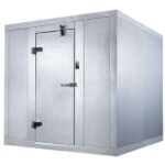 Coldline 6' x 8' Indoor Walk-in Freezer Box, Stainless Steel
