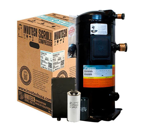 6f1b5b_32fff1920d16445196efadcf0cc249dbmv2-1.jpg Invotech YM49E3G-Q100 Scroll Med Temp Compressor 3HP, R404A 220V/1PH - Image 1