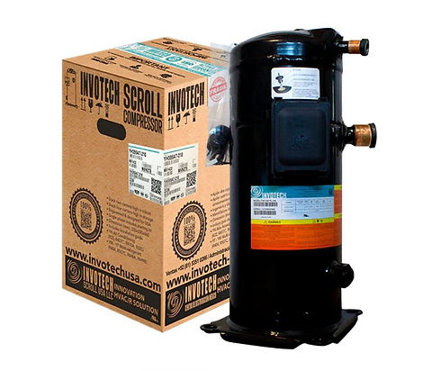 6f1b5b_6a6fa1fde85142ffba028bd08953385fmv2-1.jpg Invotech YM182E7G-Q100 Scroll Compressor Med Temp, R404A, 10 HP/3Phase - Image 1